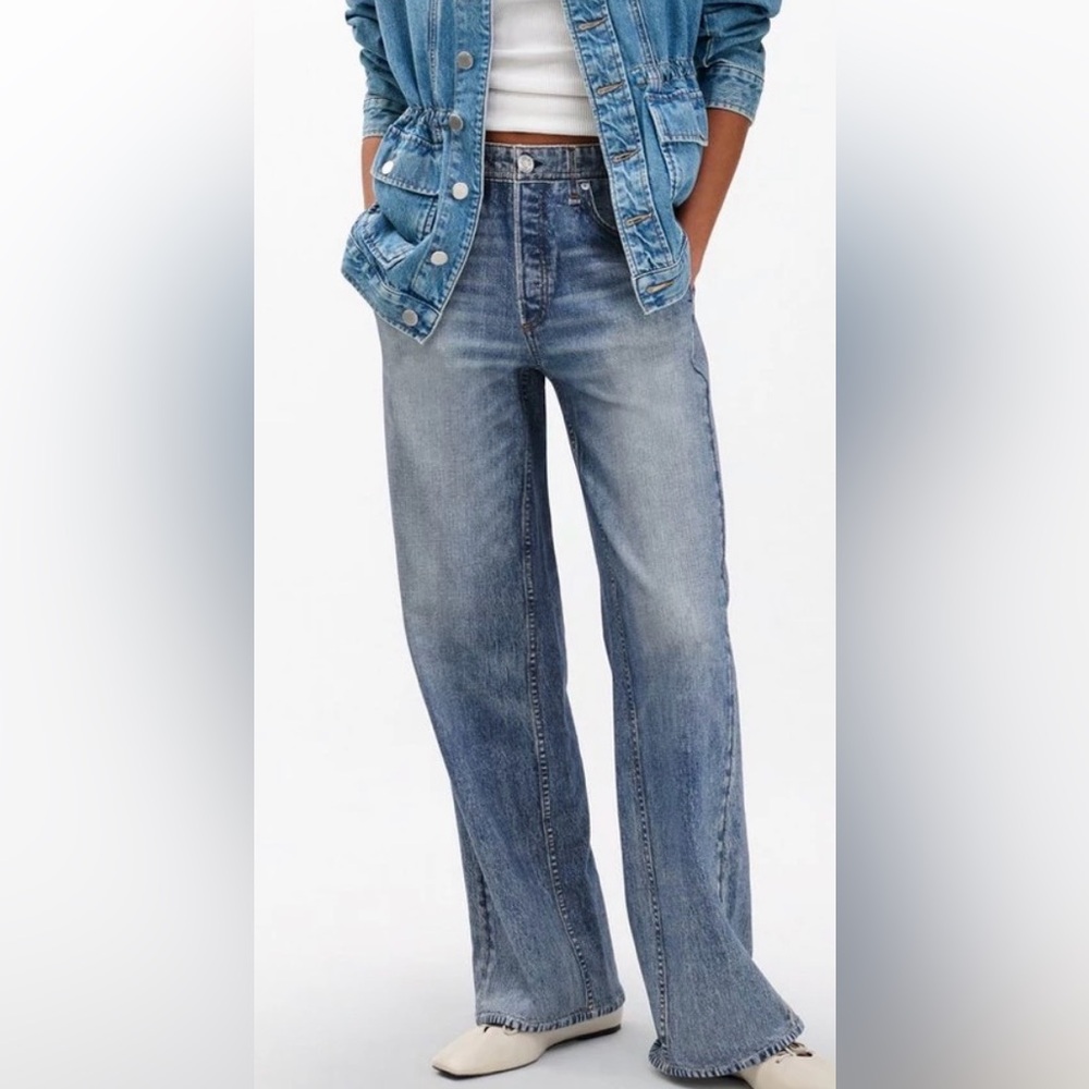 Rag & Bone viral sweatpants jeans - Miramar model in light blue wash